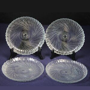 Four Vintage Seabreeze Salad/Dessert Plates by Arc International Made in the USA